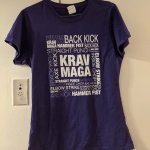 3/$25 Krav Maga Strikes Tee top shirt